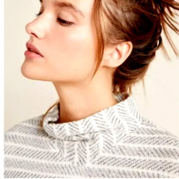 AMADI Anthropologie Mirielle Mock Neck Sweater Sz XS #281J - Picture 3 of 12